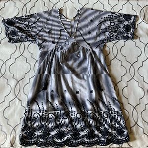 NWOT Striped swim cover up dress